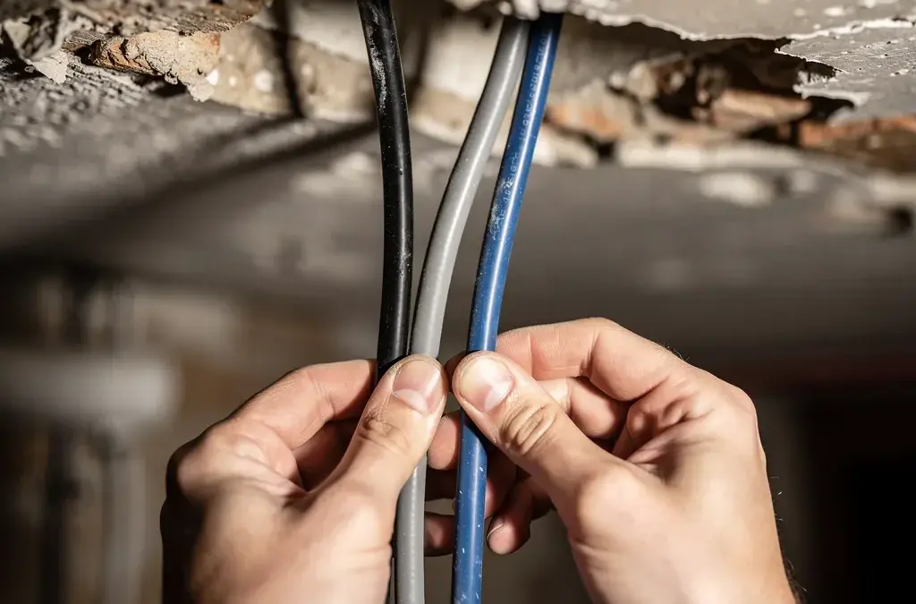 Farbcodierung von Stromleitungen im Altbau zur sicheren Identifikation von Leitern