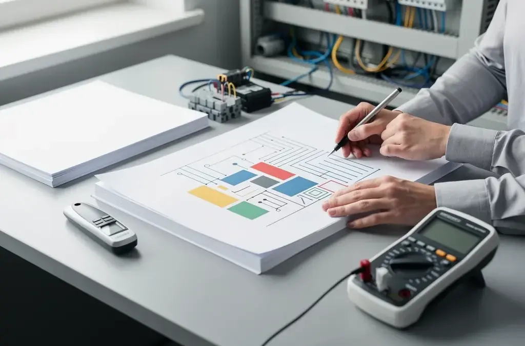 ALT-Text: Angebotsprüfung elektro zur Sicherstellung von Qualität und Wirtschaftlichkeit bei Elektroinstallationen