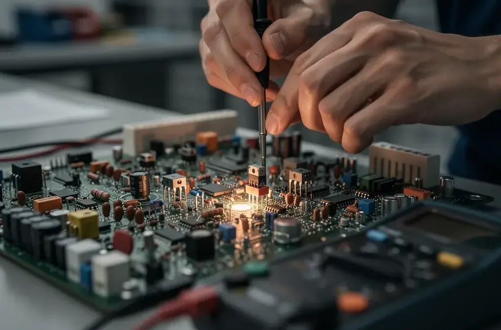 Arbeitspunkt in der Elektrotechnik zur Stabilität von Schaltungen und Sicherheit