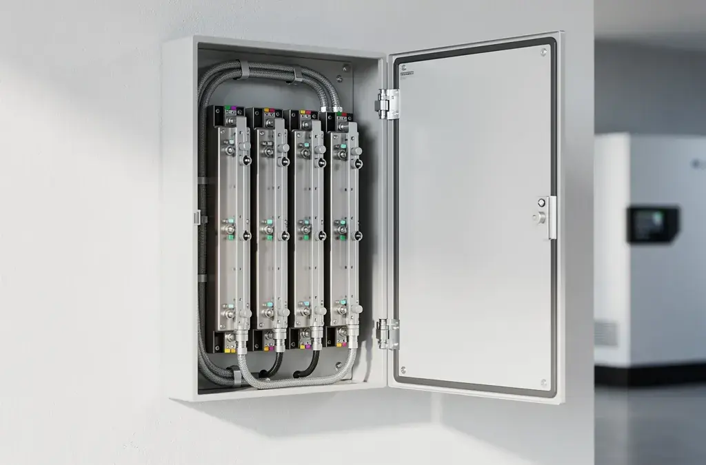 Illustration zum Thema Batteriespeicher aufbau