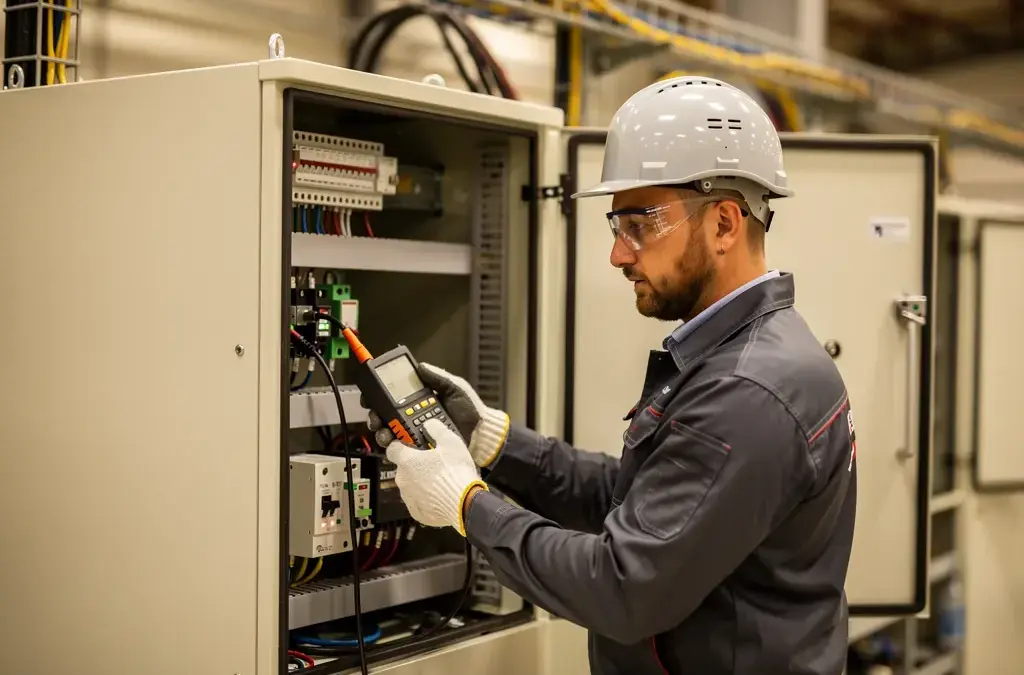 Illustration zum Thema Betriebsmittelprüfung elektrisch
