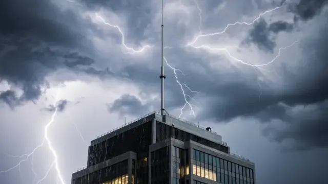 Funktionsweise des Blitzableiters zum Schutz vor Überspannung und Blitzeinschlägen