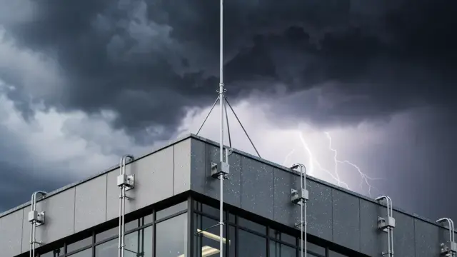 Beispiel einer Blitzschutzanlage zur Planung und Installation für Gebäude