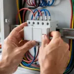 Elektriker bei der Arbeit – Symbolbild