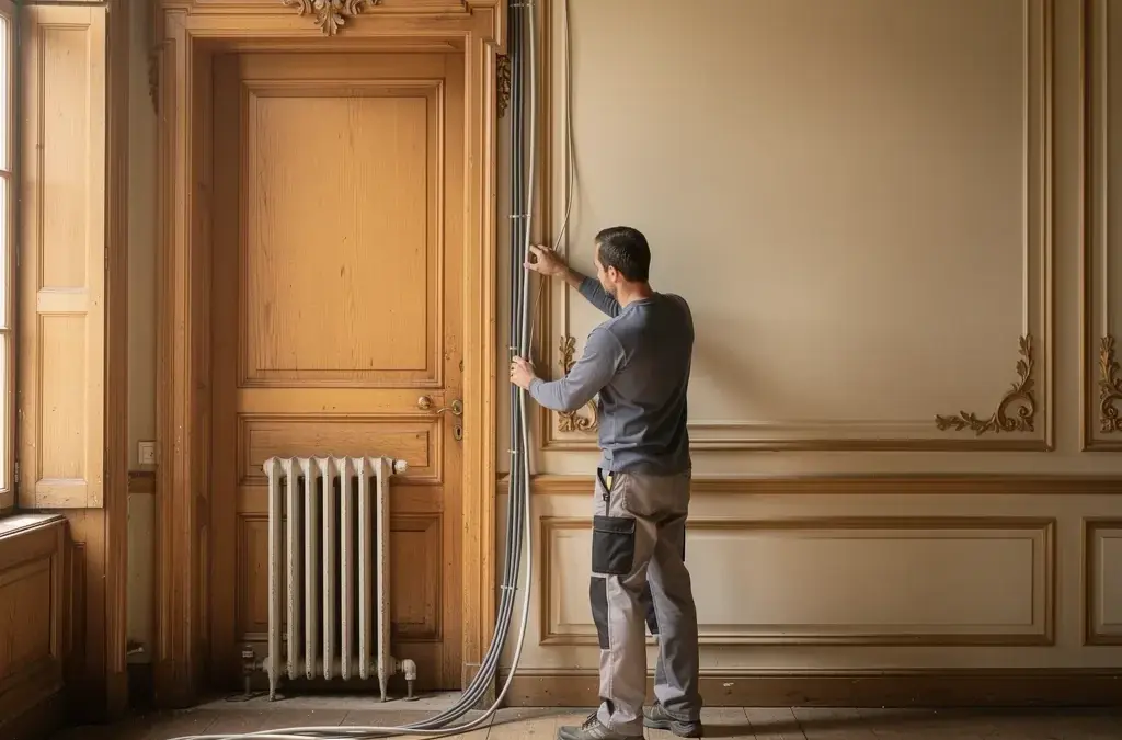 Elektroinstallation im denkmalgeschützten Altbau unter Berücksichtigung historischer Substanz