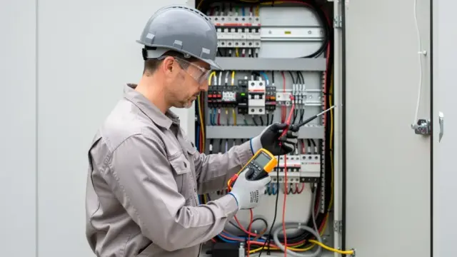 Beitragsbild über die E-Check Pflicht für Unternehmer und elektrische Sicherheit