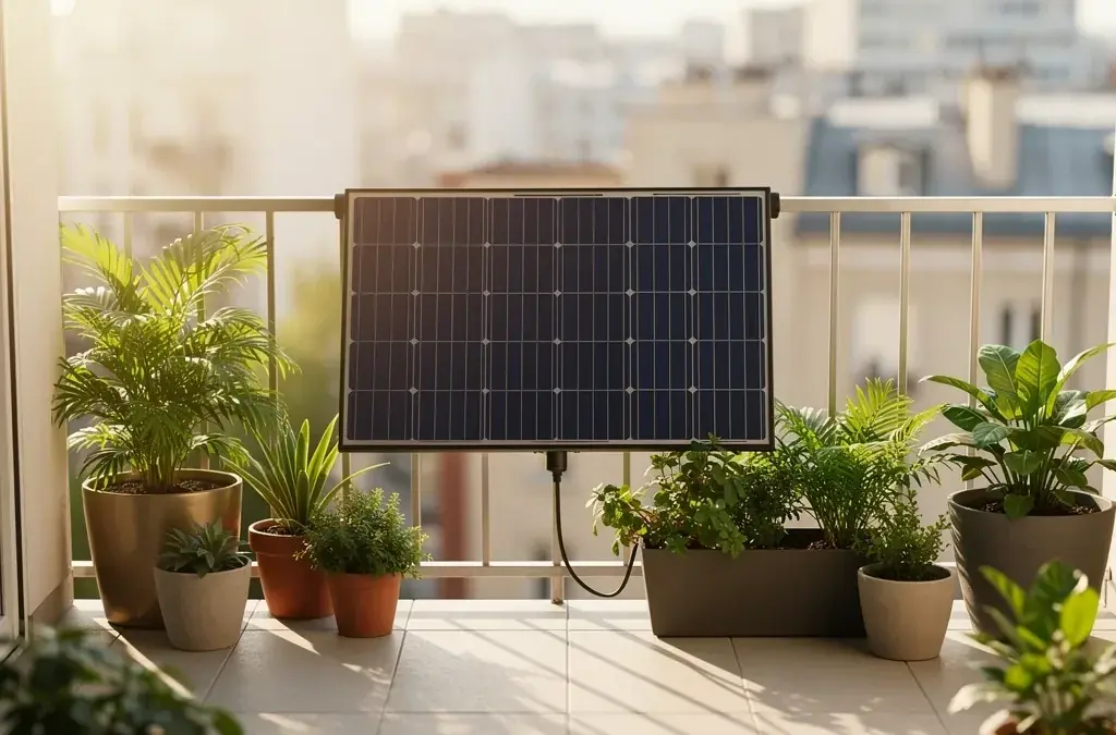 Balkonkraftwerk zur Steigerung der Effizienz und Optimierung erneuerbarer Energien