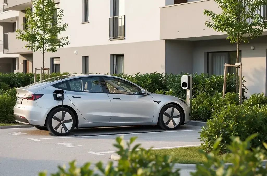 Elektrifizierung von Parkplätzen für Mehrfamilienhäuser zur Förderung der E-Mobilität