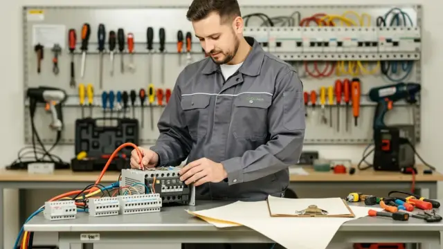 Elektriker erklärt Gewährleistung und rechtliche Absicherung für Elektroarbeiten