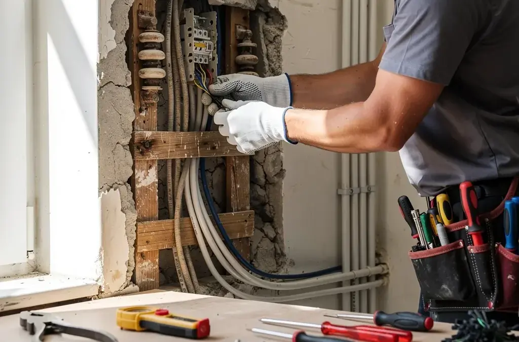 Illustration zum Thema Elektrosanierung Altbau Planung