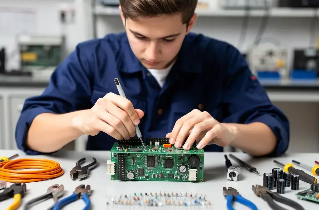 ALT-Text für Blogartikel über Elektrotechniker Ausbildung und Berufseinstieg