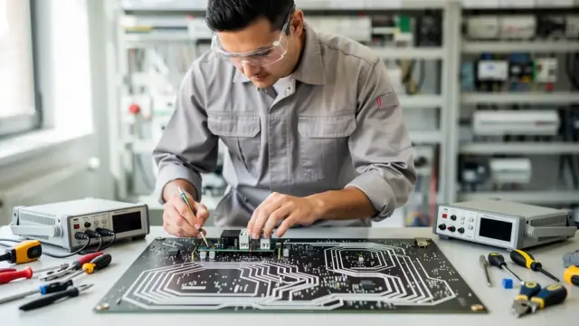 Illustration zum Thema Elektrotechniker Weiterbildung