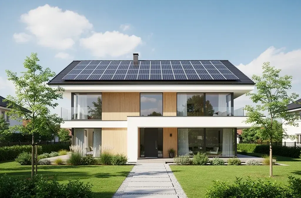 ALT-Text für das Bild zur Förderung energieautarker Gebäude durch Zuschüsse und Kredite