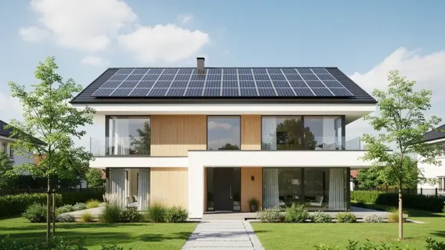 ALT-Text für das Bild zur Förderung energieautarker Gebäude durch Zuschüsse und Kredite