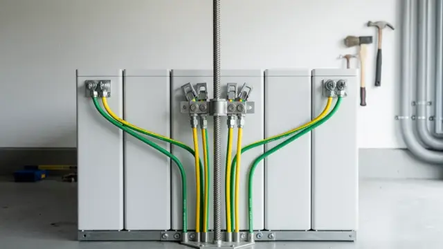 Illustration zum Thema Erdung Batteriespeicher