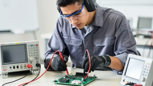 Beitragsbild zur Funktionsprüfung Elektrotechnik für angehende Fachkräfte in der Ausbildung