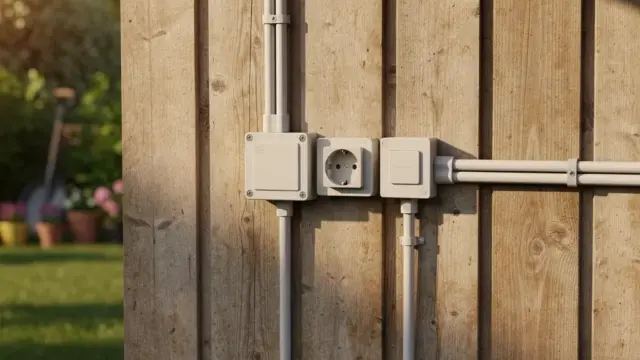 Effiziente Elektroanbindung im Gartenhaus für Komfort und Sicherheit