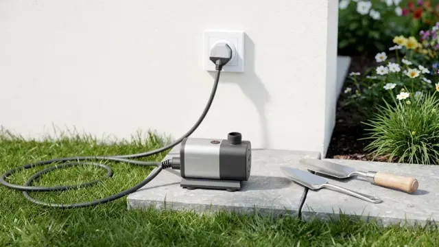 Illustration zum Thema Gartenpumpe Elektrik