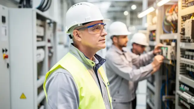 Industriemeister Elektrotechnik leitet Teams und optimiert Produktionsprozesse in der Industrie