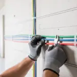Elektriker bei der Arbeit – Symbolbild