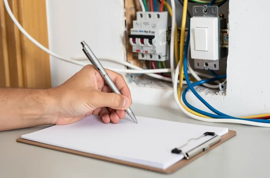 Illustration zum Thema Mängelanzeige elektro