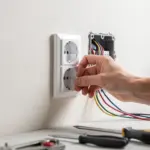 Elektriker bei der Arbeit – Symbolbild