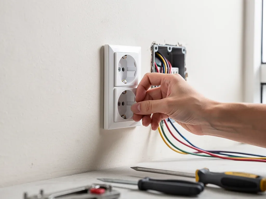 Elektriker bei der Arbeit – Symbolbild