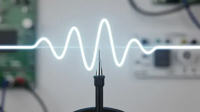 Oszilloskop Anwendung zur Analyse von Spannungsverläufen in der Messtechnik