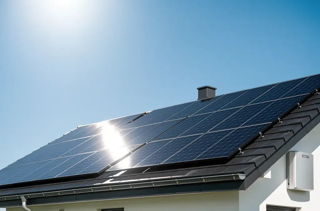 Beitragsbild zur Photovoltaik und der Umwandlung von Sonnenlicht in Strom