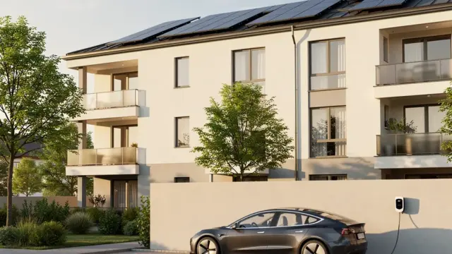 Energie sparen mit PV Wallbox Integration in Mehrfamilienhäusern für effizientes Laden