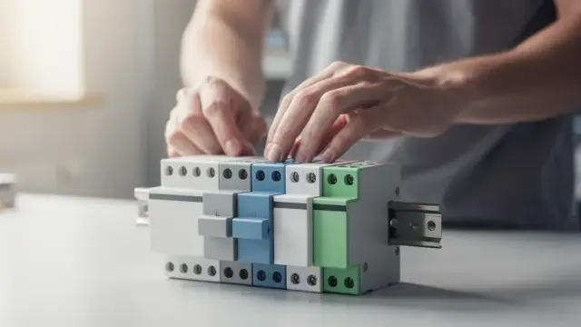 Bild eines REG-Geräts in der Elektrotechnik zur Sicherstellung von Effizienz und Sicherheit