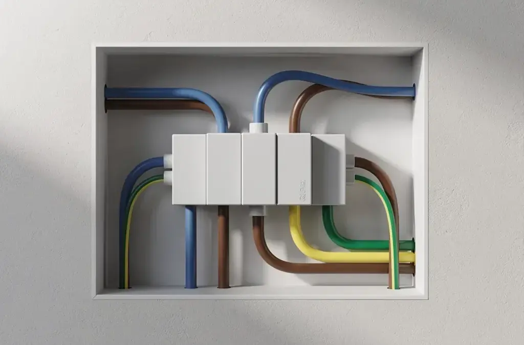 Detailansicht eines Zählerschranks zur Veranschaulichung der Selektivität in der Elektroinstallation