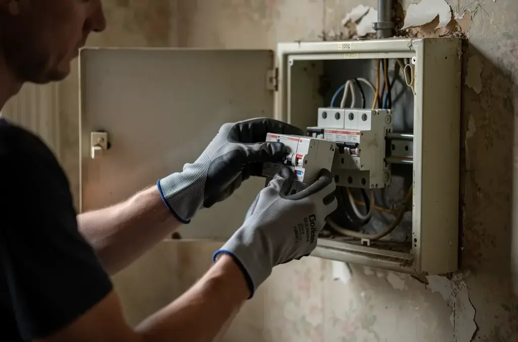 Austausch eines Sicherungsautomats im Altbau für verbesserte Sicherheit und Funktionalität