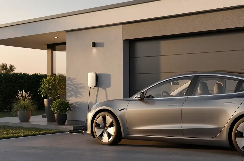 Smart Home Wallbox zur effizienten Ladung von Elektrofahrzeugen und Energieoptimierung zuhause