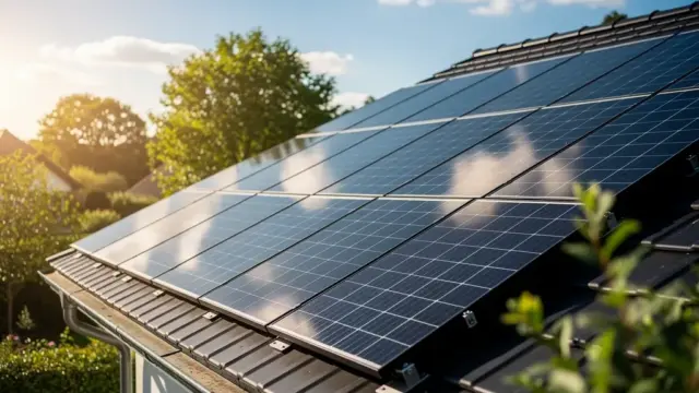 Solarmodule im Betrieb: Wirkungsweise der Energieumwandlung durch photovoltaischen Effekt
