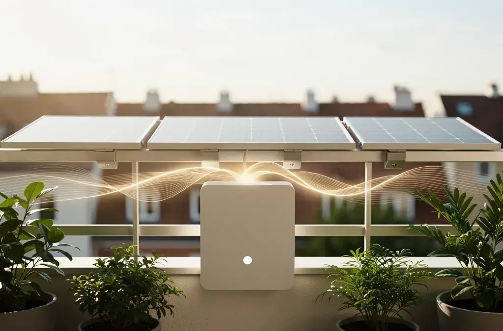 Bild von der intelligenten Steuerung eines Balkonkraftwerks zur Energieoptimierung