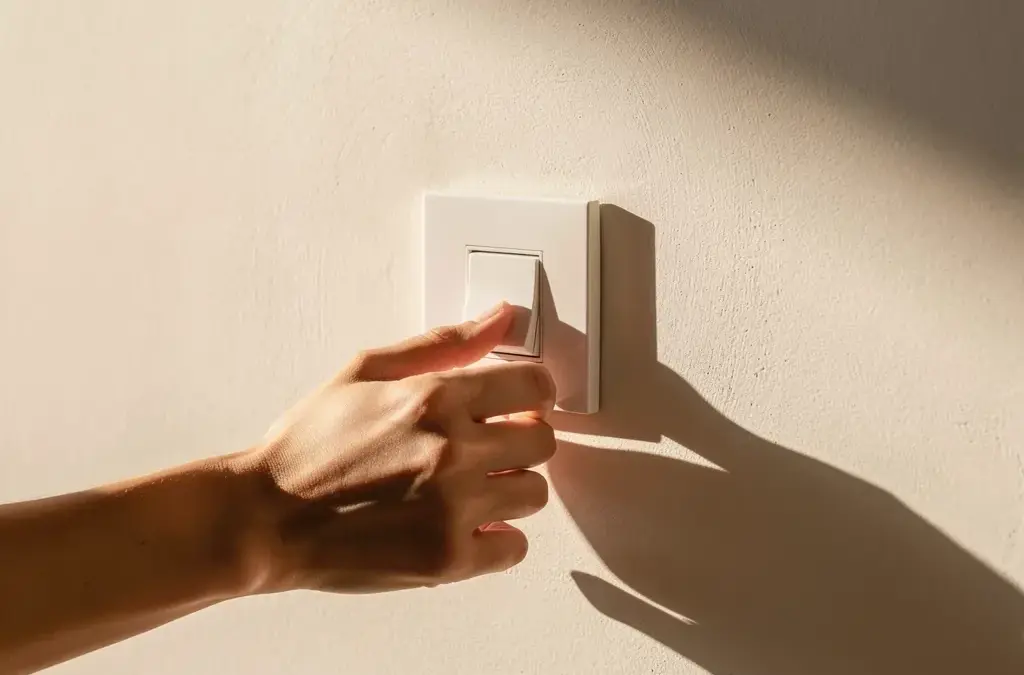 Schematische Darstellung eines einfachen Stromkreises mit wichtigen Komponenten