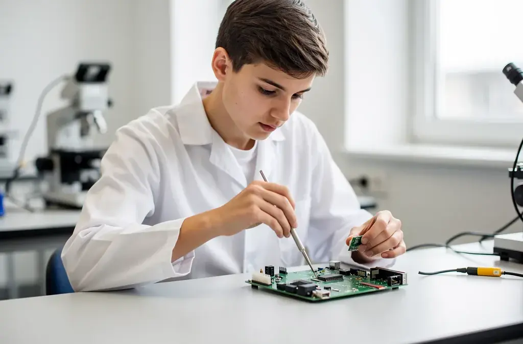 Beitragsbild zum Thema Studium und Ausbildung im Bereich Elektrotechnik und Karrierechancen