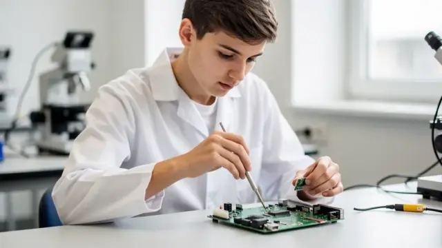 Beitragsbild zum Thema Studium und Ausbildung im Bereich Elektrotechnik und Karrierechancen