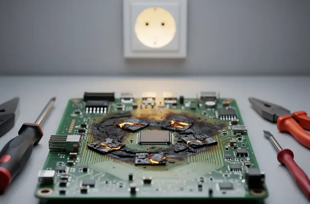 Beitragsbild zur Überspannung Definition in der Elektrotechnik und deren Gefahren