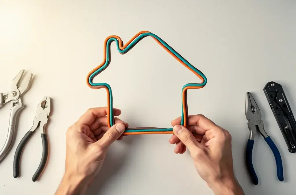 Illustration zum Thema Vertragsgestaltung Elektroarbeiten