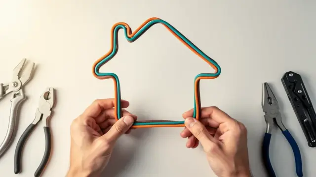 Illustration zum Thema Vertragsgestaltung Elektroarbeiten