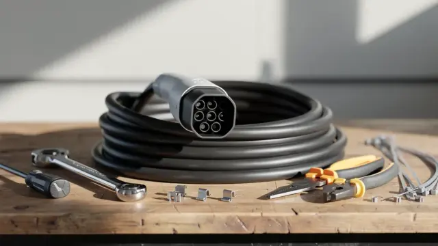 Kosten für essentielles Wallbox Zubehör wie Ladekabel und Wandhalterungen