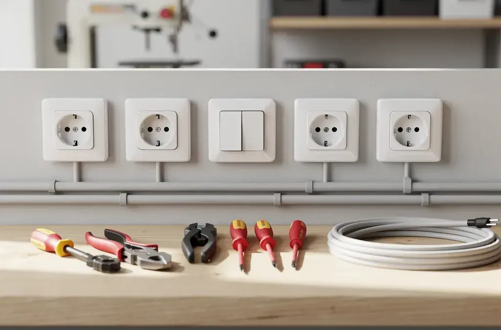 Elektroinstallation in der Werkstatt: Tipps für optimale Schalter und Steckdosenanordnung