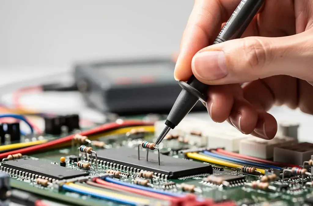 Diagramm zur Berechnung des elektrischen Widerstands in Schaltkreisen für Elektrotechniker