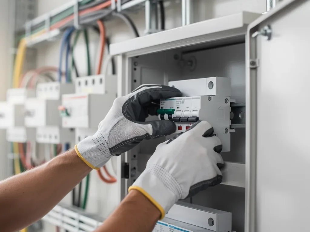 Elektriker bei der Arbeit – Symbolbild