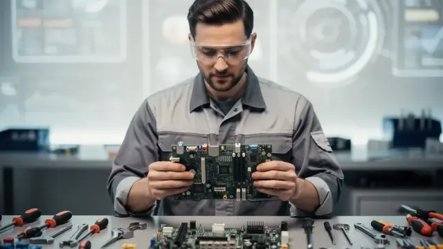 Techniker in der Elektrotechnik entwickeln Fähigkeiten für zukünftige Trends und Technologien